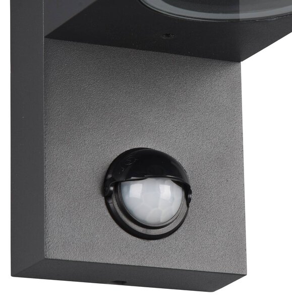 Trio Lighting Roya kültéri fali lámpa 2 izzós kerek antracit, dimmelhető, Fekete, Alumínium, Modern