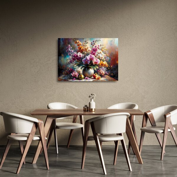 Üveg kép - Virágváza II. (70x50 cm)