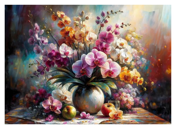 Üveg kép - Virágváza II. (70x50 cm)