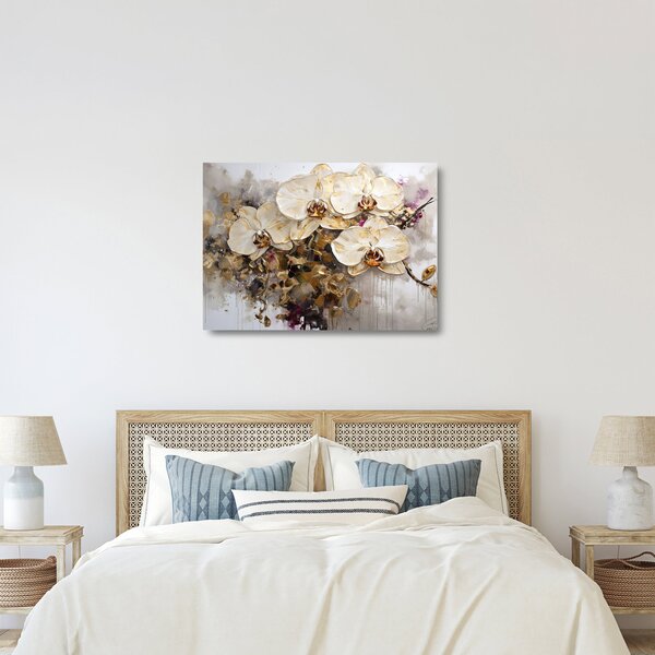 Üveg kép - Orchideák (70x50 cm)