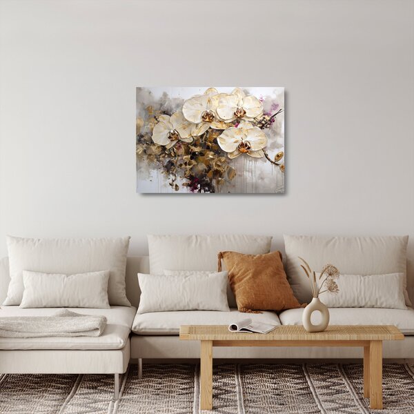 Üveg kép - Orchideák (70x50 cm)