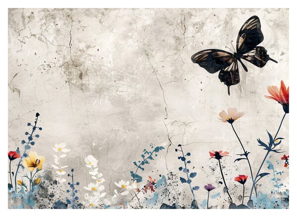 Üveg kép - Meadow betonban (70x50 cm)