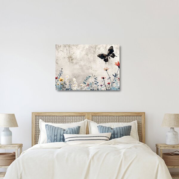 Üveg kép - Meadow betonban (70x50 cm)