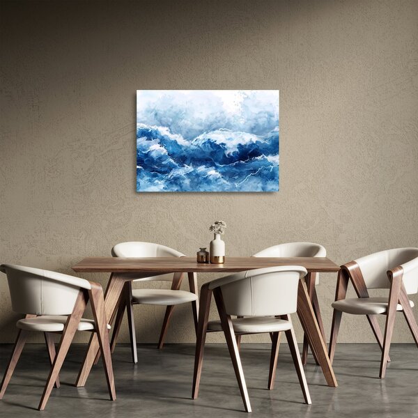 Üveg kép - A tenger illusztrációja (70x50 cm)