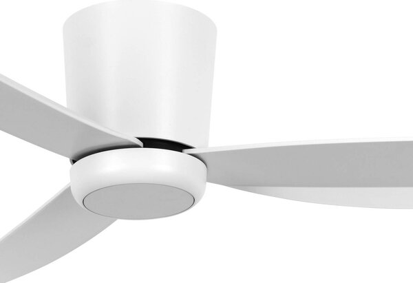 Beacon Lighting mennyezeti ventilátor világítással, fehér, 137 cm, csendes, dimmelhető, Fehér / opál, Nappali / Étkező, Műanyag, Modern