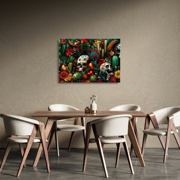 Üveg kép - Mexikói koncepció (70x50 cm)