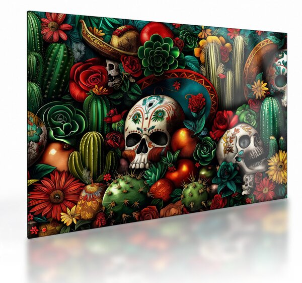 Üveg kép - Mexikói koncepció (70x50 cm)