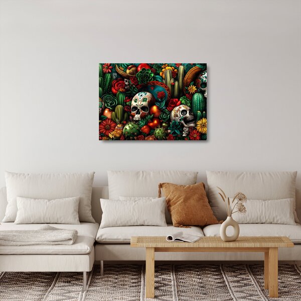 Üveg kép - Mexikói koncepció (70x50 cm)