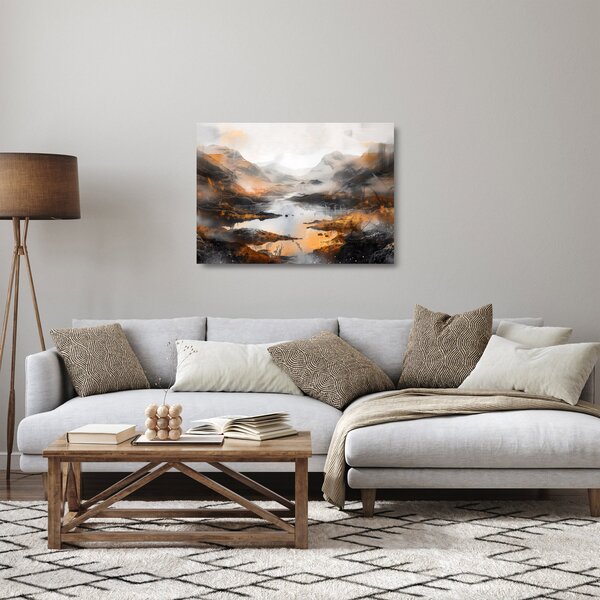 Üveg kép - Hegyi tájak festése (70x50 cm)