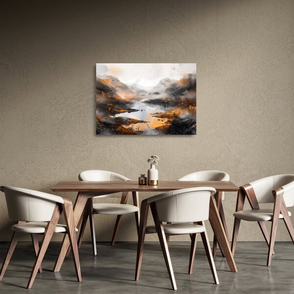 Üveg kép - Hegyi tájak festése (70x50 cm)