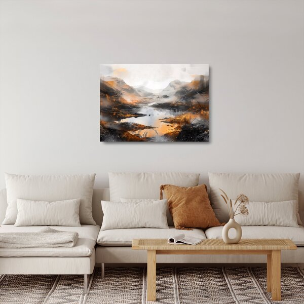 Üveg kép - Hegyi tájak festése (70x50 cm)