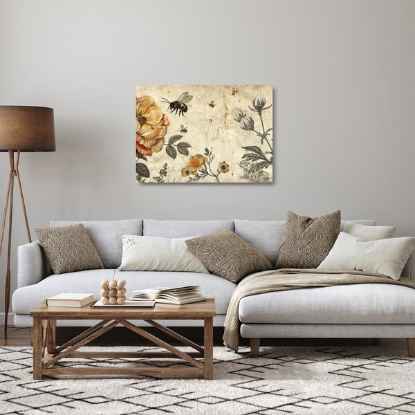 Üveg kép - Méh rét (70x50 cm)