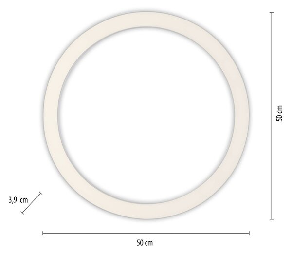 PURE LED mennyezeti lámpa Lines, Ø 50 cm, ezüst színű, CCT, dimmelhető, Alu / szürke / cink, Nappali / Étkező, Alumínium, Modern