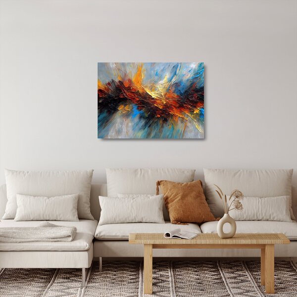 Üveg kép - Színes textúra (70x50 cm)