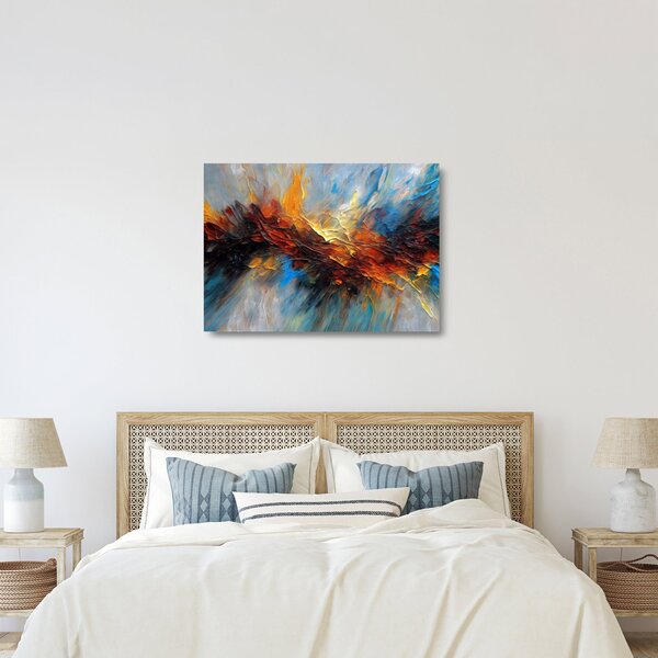 Üveg kép - Színes textúra (70x50 cm)