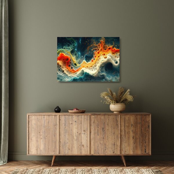 Üveg kép - Modern absztrakció (70x50 cm)