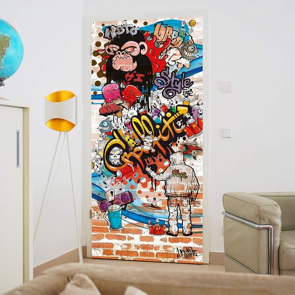 Fotótapéta ajtóra GRAFFITI 86x200 cm