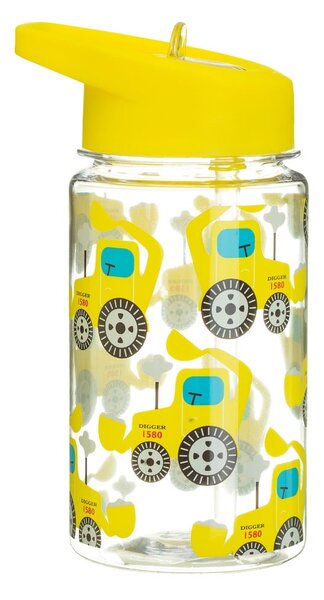 Drink Up Digger gyerek vizespalack, 400 ml - Sass & Belle