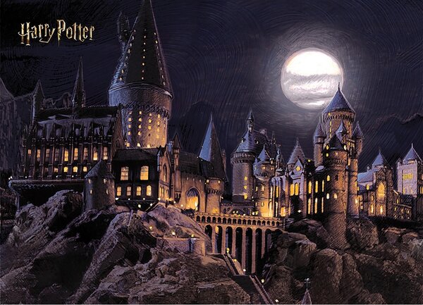 Gyerek fotó tapéta Harry Potter Roxfort Hold 252 x182 cm, 4 részből áll