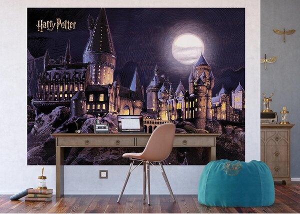 Gyerek fotó tapéta Harry Potter Roxfort Hold 252 x182 cm, 4 részből áll
