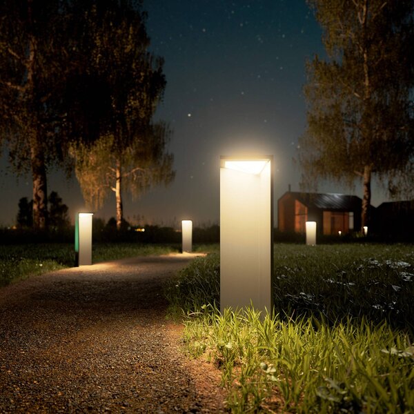 Sigor LED újratölthető napelemes lámpa Nusolar antracit, magasság 50cm, dimmelhető, Alu / szürke / cink, Alumínium, Modern