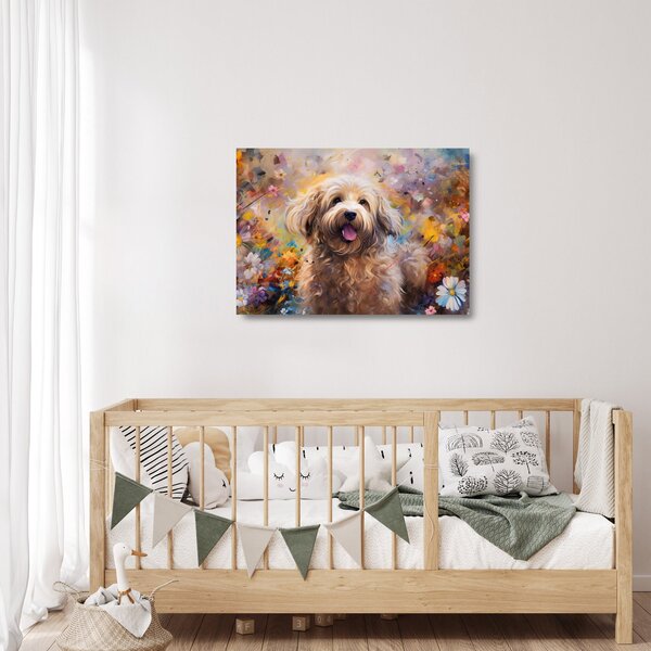 Üveg kép - Happy Dog II. (70x50 cm)
