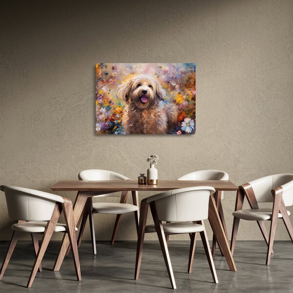 Üveg kép - Happy Dog II. (70x50 cm)