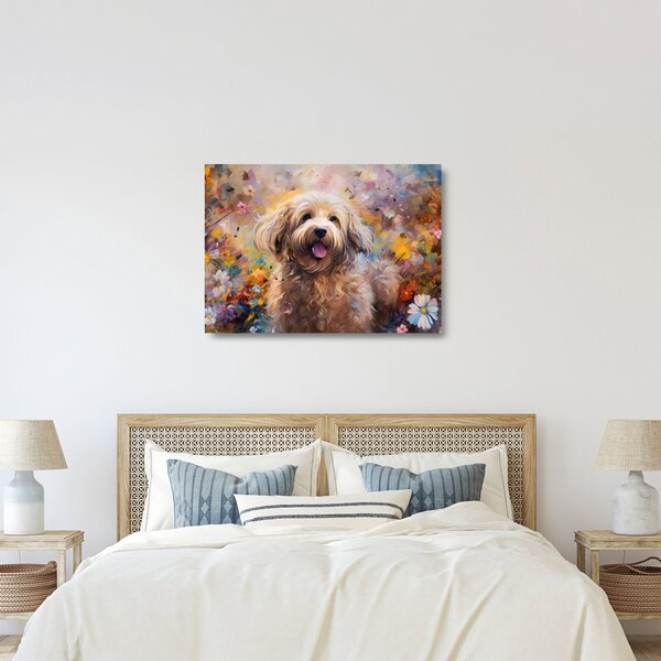Üveg kép - Happy Dog II. (70x50 cm)