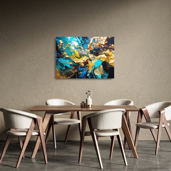 Üveg kép - Texturált olajfestmény (70x50 cm)