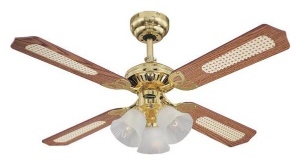 Westinghouse Princess Trio ventilátor, fa, csendes, Ø 105 cm, Világos fa, Nappali / Étkező, Fa