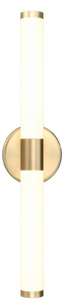 Maytoni LED fali lámpa Axis, arany színű, magasság 35,6 cm, Sárgaréz / arany, Nappali / Étkező, Alumínium, Modern