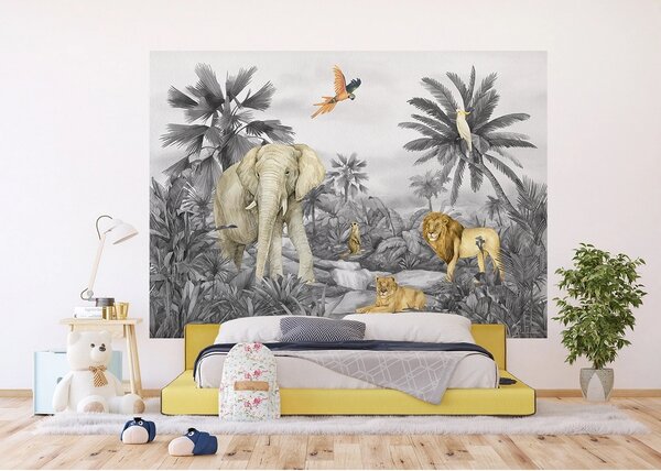 Gyermek fotó tapéta Jungle 252 x 182 cm, 4 részbőlálló, 4 részes