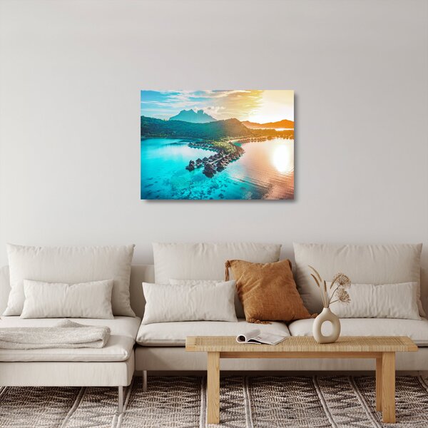 Üveg kép - Bora Bora (70x50 cm)