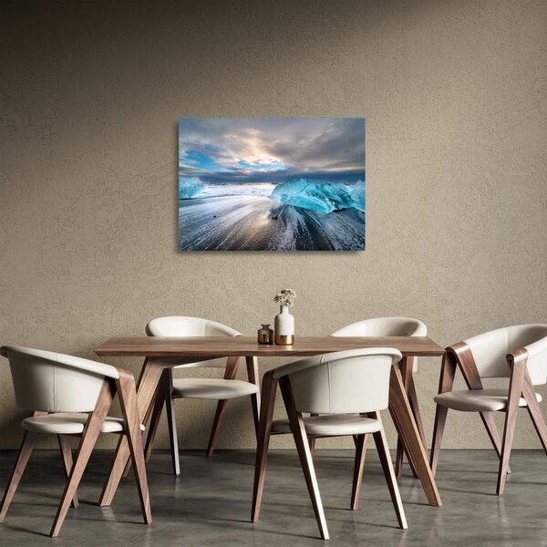 Üveg kép - Diamond Beach (70x50 cm)