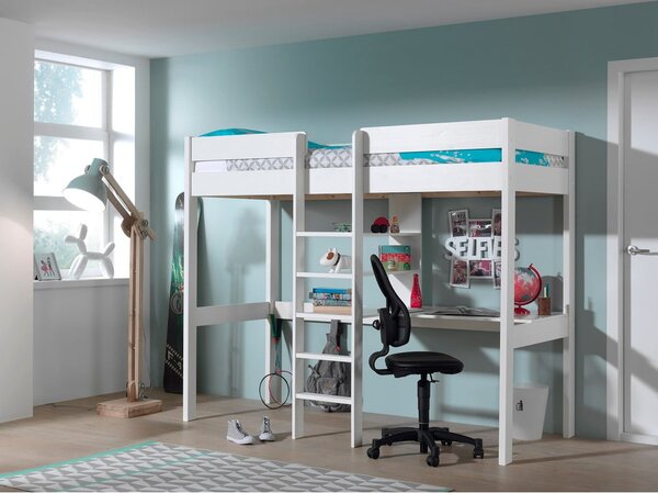 Fehér magasított gyerekágy 90x200 cm Pino - Vipack