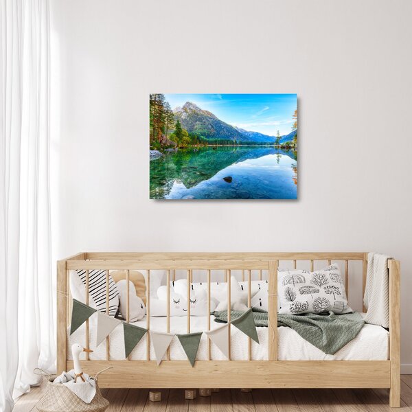 Üveg kép - Hintersee-tó (70x50 cm)