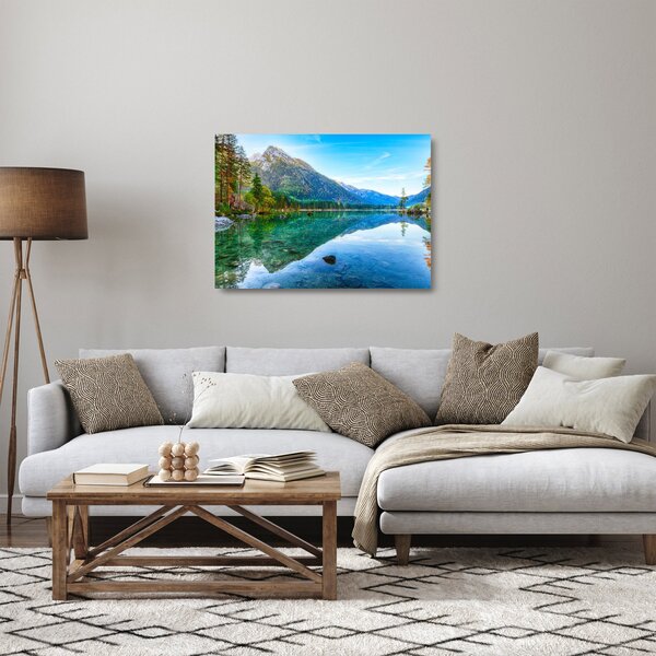 Üveg kép - Hintersee-tó (70x50 cm)