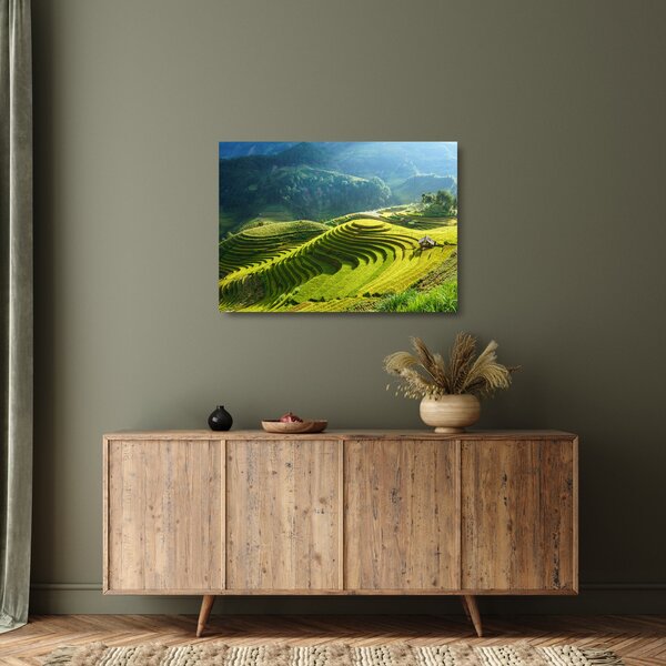Üveg kép - Rice Terraces koncert (70x50 cm)