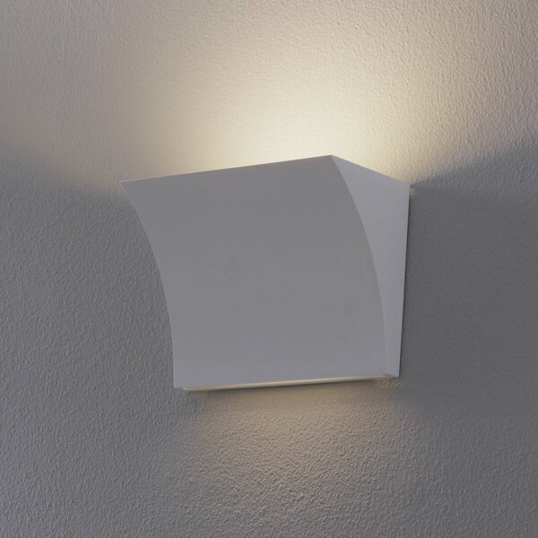FLOS Pochette - LED fali lámpa, közvetlen/közv., Fehér / opál, Nappali / Étkező, fém, Dizájn