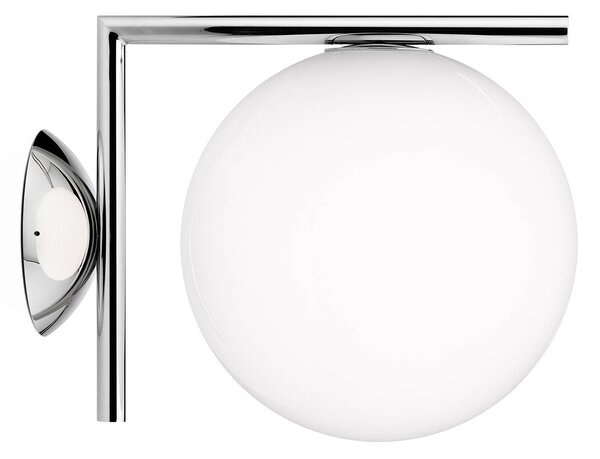 FLOS IC C/W1 fali lámpa, króm Ø 20 cm