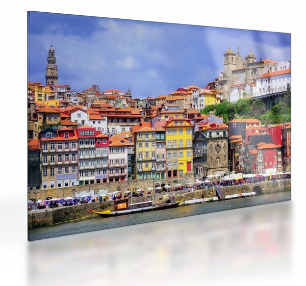 Üveg kép - Ribeira, Portugália (70x50 cm)