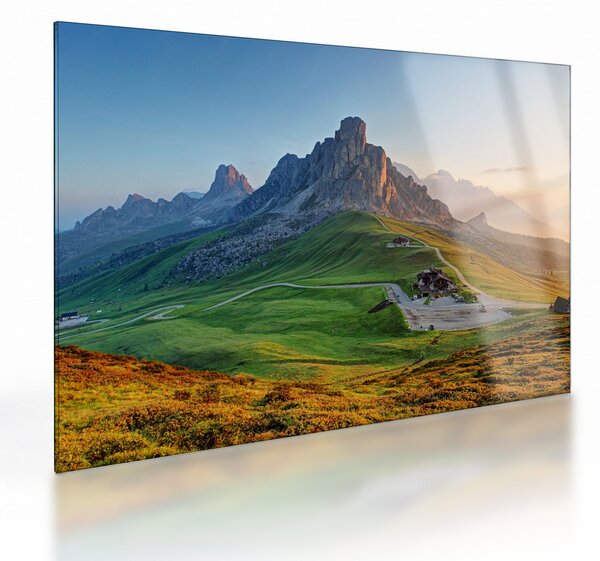 Üveg kép - Dolomitok (70x50 cm)