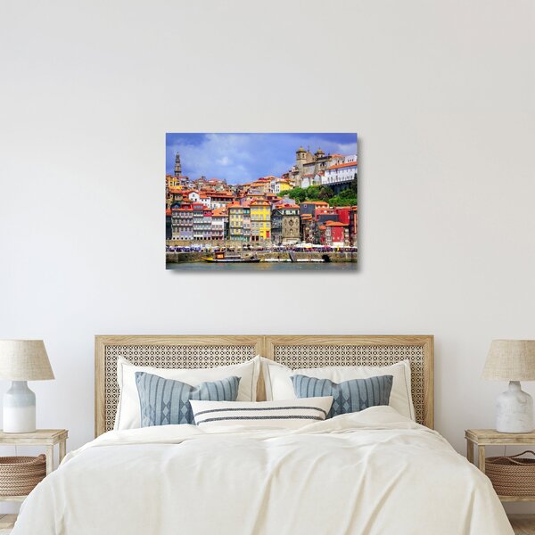 Üveg kép - Ribeira, Portugália (70x50 cm)