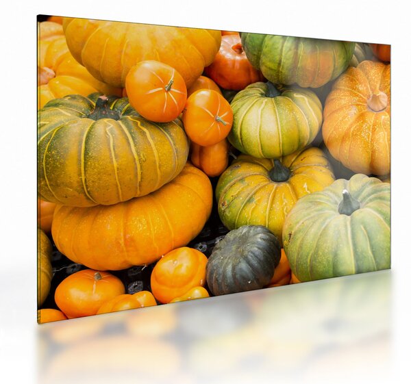 Üveg kép - Őszi sütőtök (70x50 cm)
