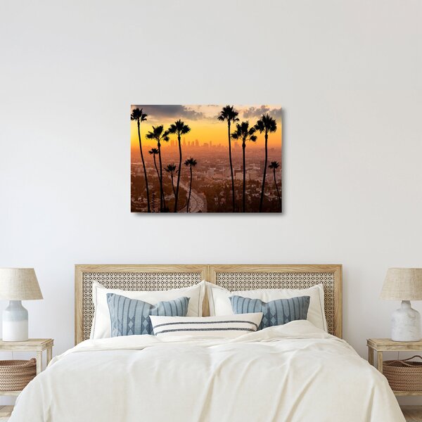 Üveg kép - Los Angeles panorámája (70x50 cm)