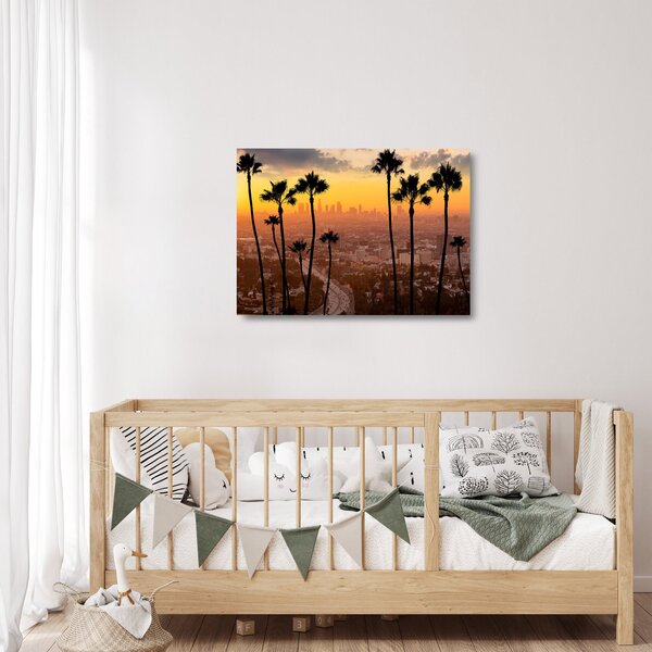 Üveg kép - Los Angeles panorámája (70x50 cm)