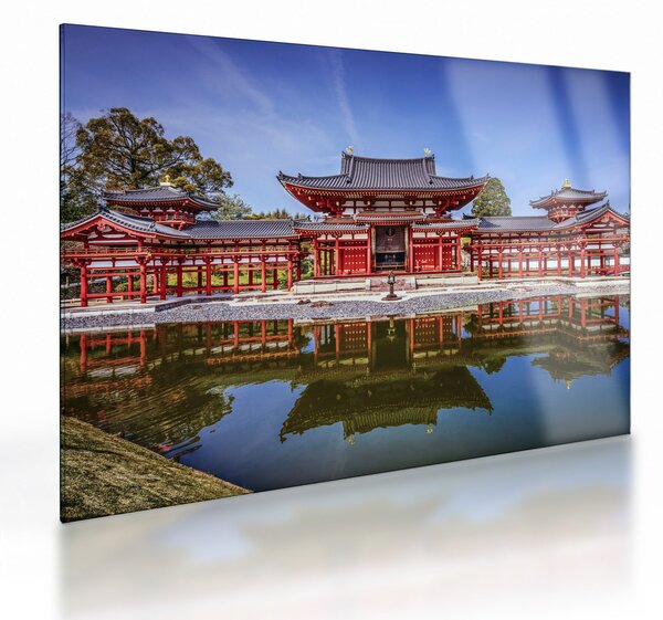 Üveg kép - Buddhista templom (70x50 cm)