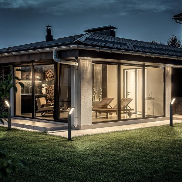Briloner LED napelemes földi tüskefény 3796015, fekete, műanyag, CCT, Fekete, Alumínium, Modern