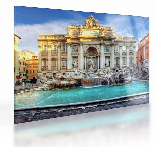 Üveg kép - Trevi-kút (70x50 cm)