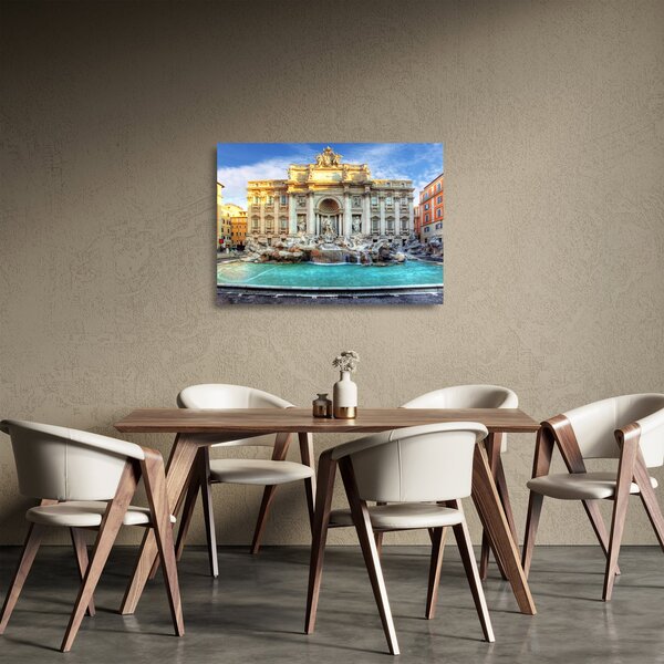 Üveg kép - Trevi-kút (70x50 cm)